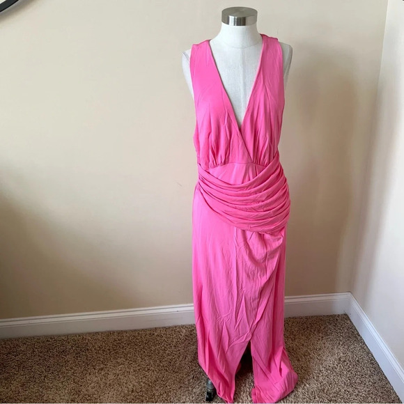 New! Ramy Brooks Gemma dress in wild pink maxi 17488 - Picture 4 of 13